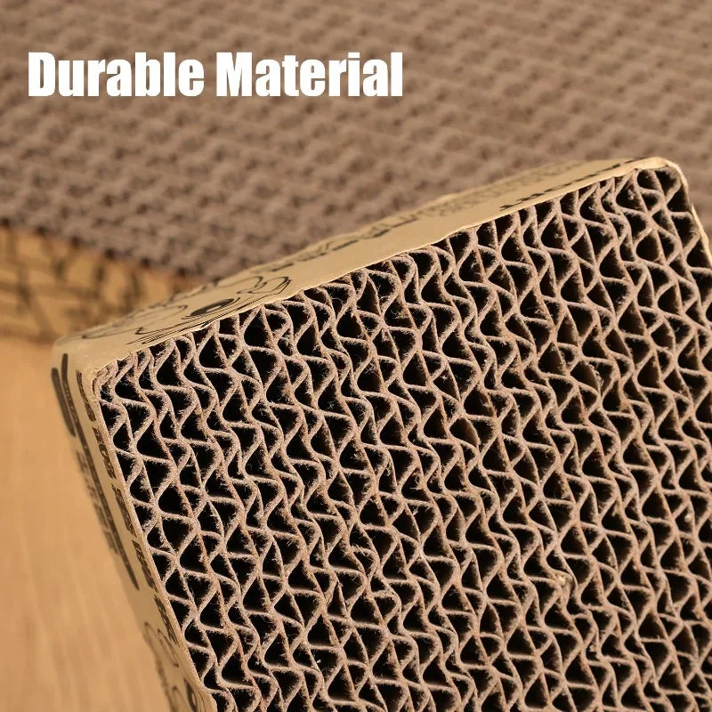 Cardboard box with durable material text