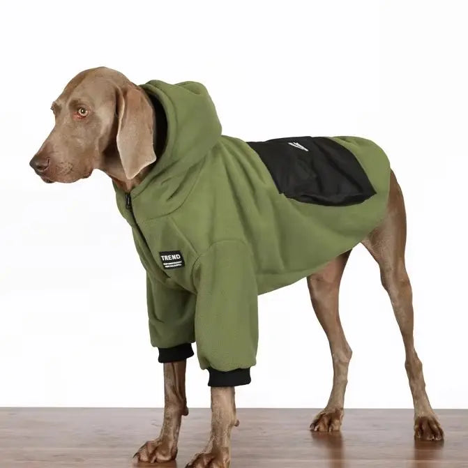 Large Dog Winter Fleece Jacket – Warm Autumn & Winter Coat for Golden Retrievers, Labradors & Big Breeds