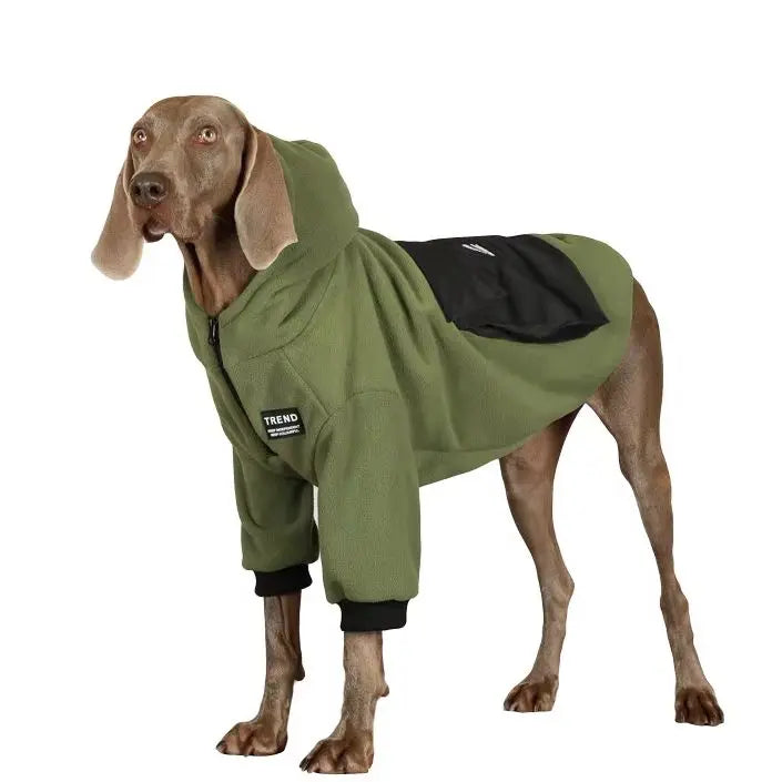 Large Dog Winter Fleece Jacket – Warm Autumn & Winter Coat for Golden Retrievers, Labradors & Big Breeds