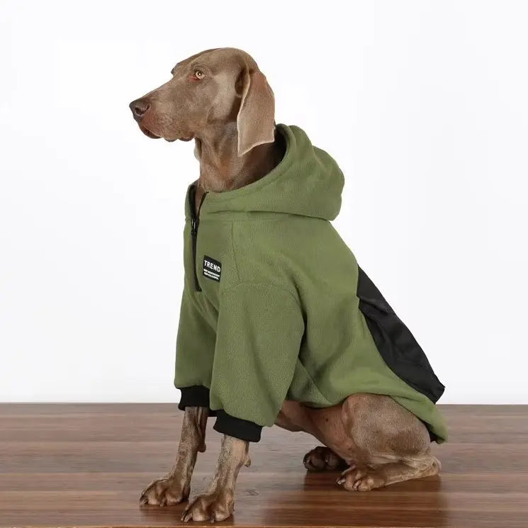 Large Dog Winter Fleece Jacket – Warm Autumn & Winter Coat for Golden Retrievers, Labradors & Big Breeds