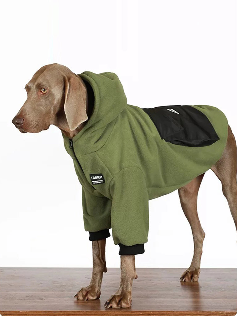 Large Dog Winter Fleece Jacket – Warm Autumn & Winter Coat for Golden Retrievers, Labradors & Big Breeds
