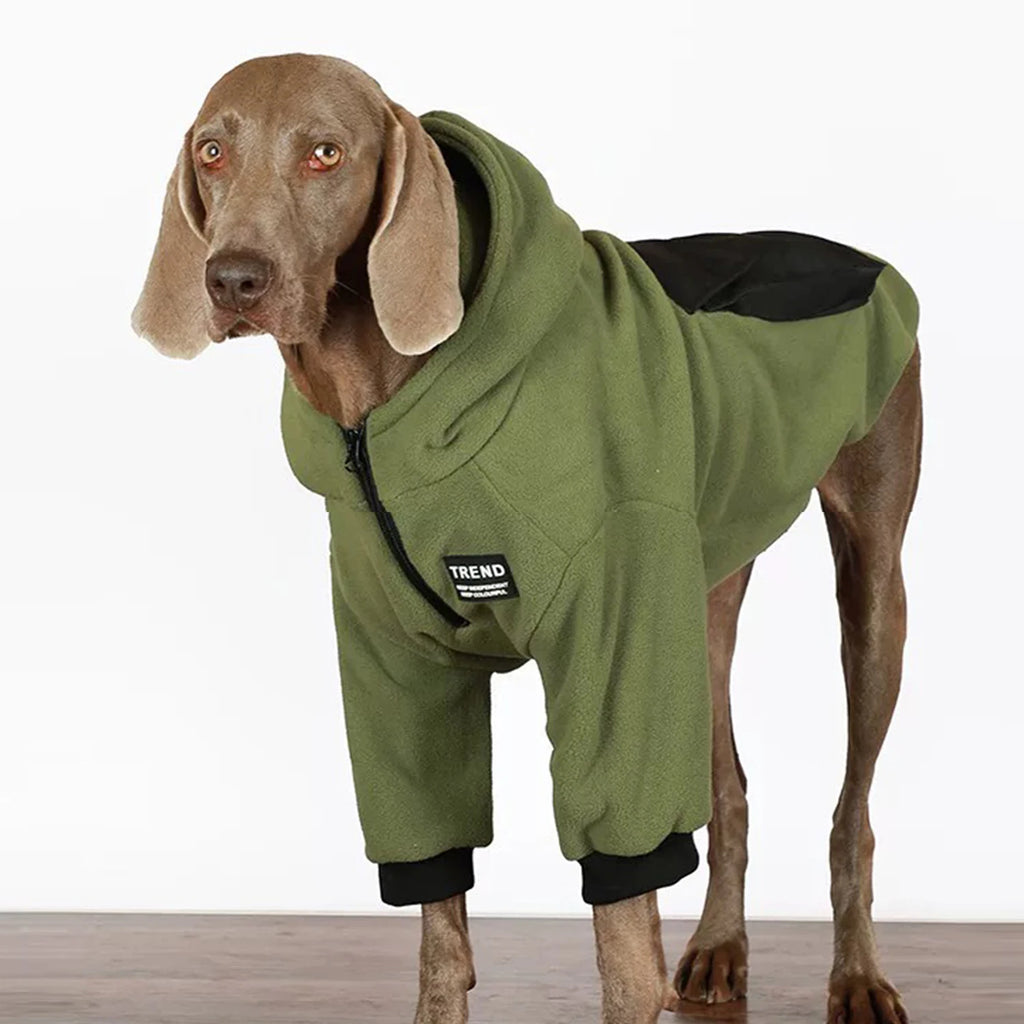 Large Dog Winter Fleece Jacket – Warm Autumn & Winter Coat for Golden Retrievers, Labradors & Big Breeds