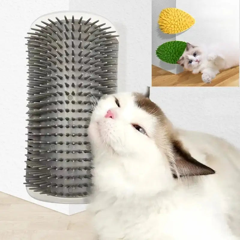 EcoScratch Dual-Use Cat Groomer & Scratcher: Non-Toxic Plastic Comb for Hair Removal, Massage, and Claw Care – 8 Colors, Pet-Safe & Sustainable!