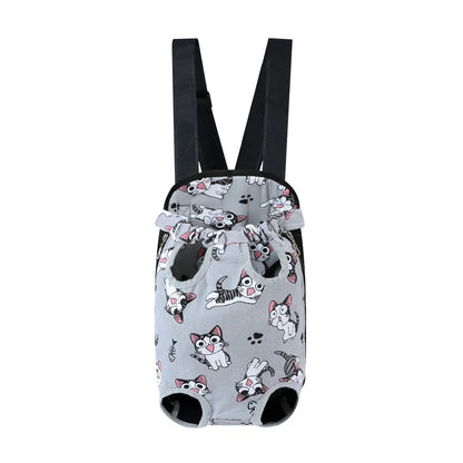 Adjustable Pet Carrier Backpack for Cats & Dogs - Portable Travel Bag