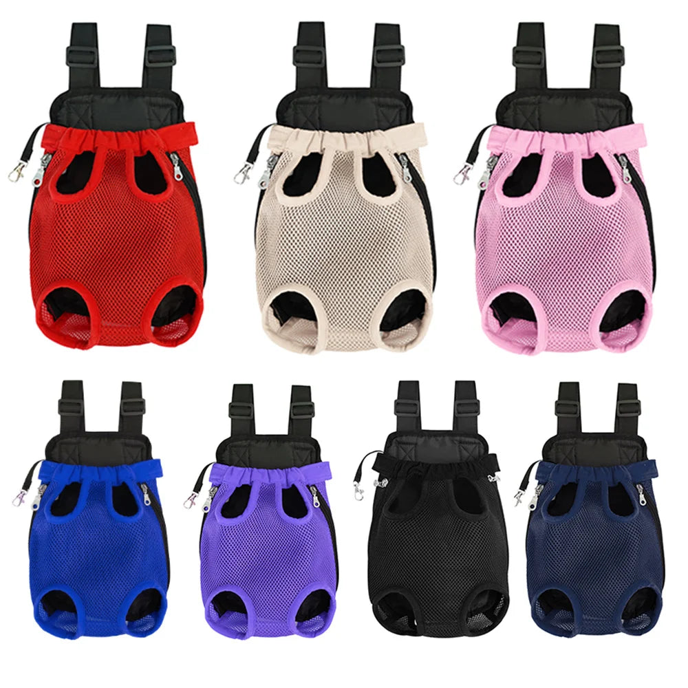 Adjustable Pet Carrier Backpack for Cats & Dogs - Portable Travel Bag