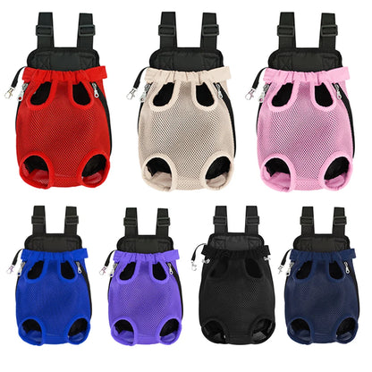 Adjustable Pet Carrier Backpack for Cats & Dogs - Portable Travel Bag