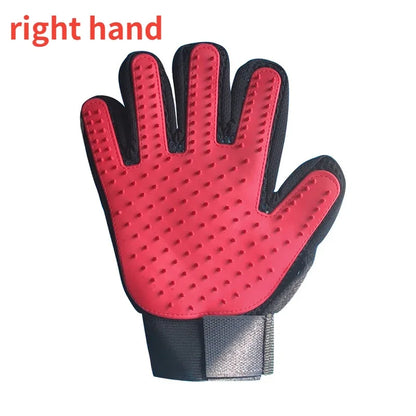 2-in-1 Deshedding & Massage Grooming Glove for Cats/Dogs - Pet Hair Removal Mitt