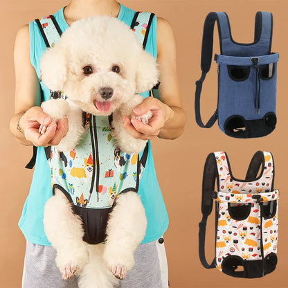 Adjustable Pet Carrier Backpack for Cats & Dogs - Portable Travel Bag