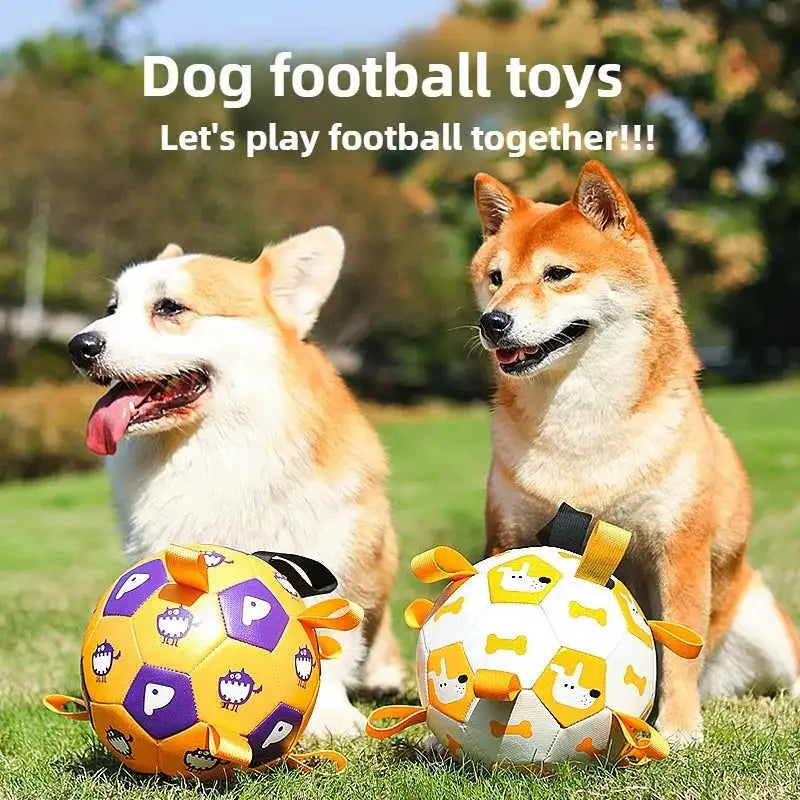 Indestructible Squeak Football: Bite-Proof Chew Toy for Aggressive Chewer Dogs