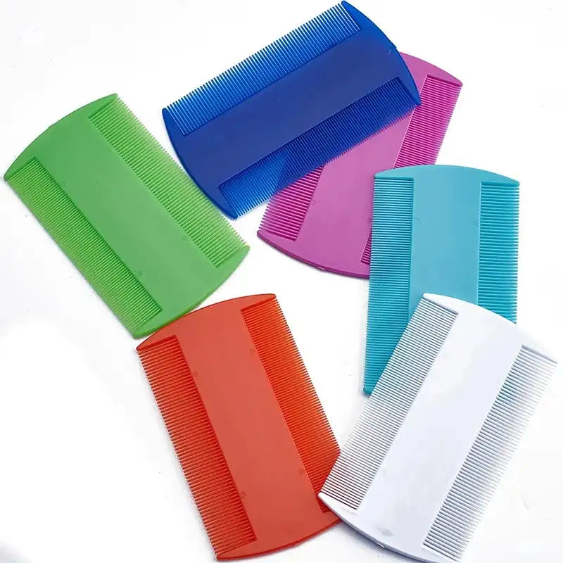 Double-Sided Pet & Kids Lice Comb - Fine-Toothed Flea, Nit, and Egg Remover for Dogs, Cats, and Family