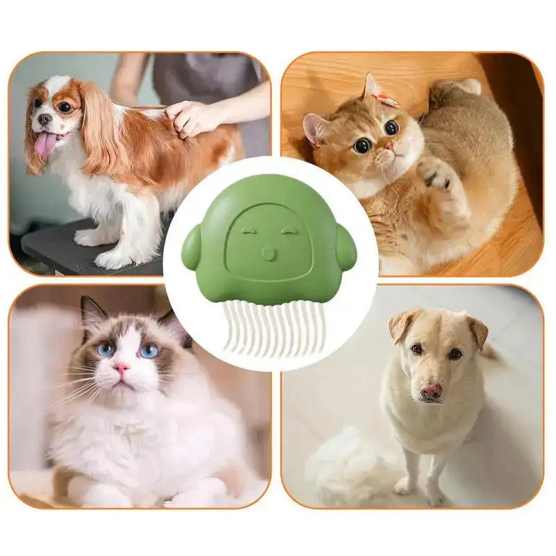 Shell Grooming Brush - Massage Comb for Cats & Dogs