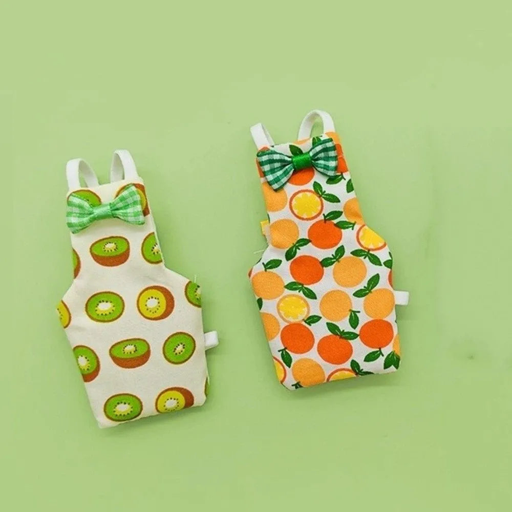 Adjustable Parrot Diaper with Bowtie – Breathable Bird Flight Suit, Soft Fruit-Pattern Flying Clothes for Training & Mess-Free Bonding