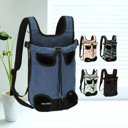 Adjustable Pet Carrier Backpack for Cats & Dogs - Portable Travel Bag