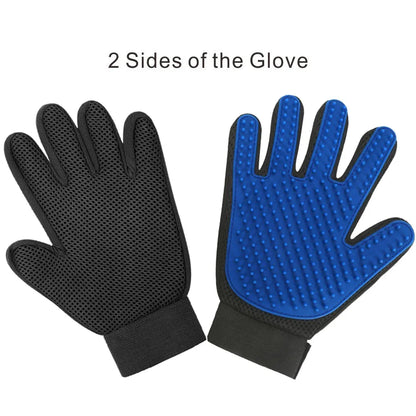 2-in-1 Deshedding & Massage Grooming Glove for Cats/Dogs - Pet Hair Removal Mitt