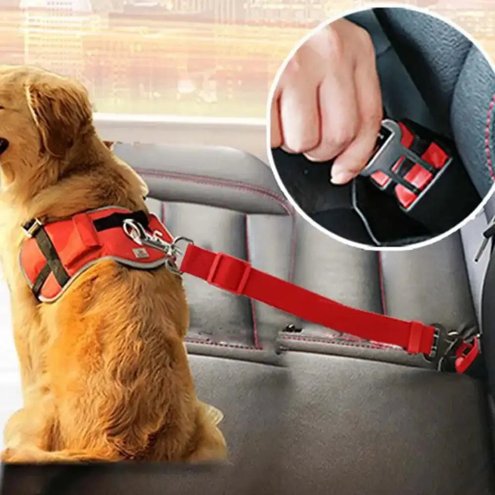 Adjustable Pet Car Safety Belt - Universal Safety Buckle for Small & Medium Dogs - Versatile Harness and Leash Combo