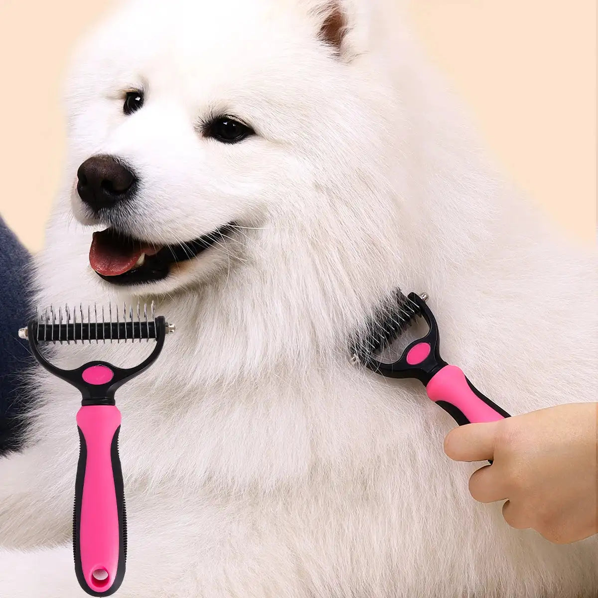 Pet Double-Sided Knot Comb – Dog & Cat Comb for Beauty and Hair Removal – Essential Pet Grooming Supplies!