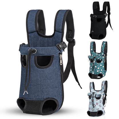 Adjustable Pet Carrier Backpack for Cats & Dogs - Portable Travel Bag