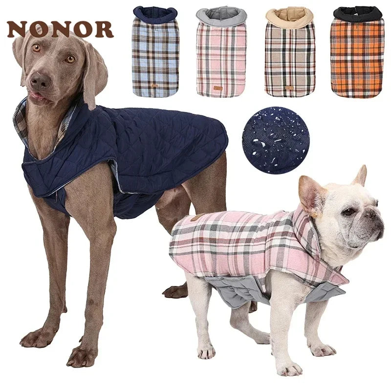 NONOR Winter Dog Jacket – Waterproof & Cozy Dog Clothes for Medium to Large Dogs, Warm Dog Coat for French Bulldogs, Labradors & More