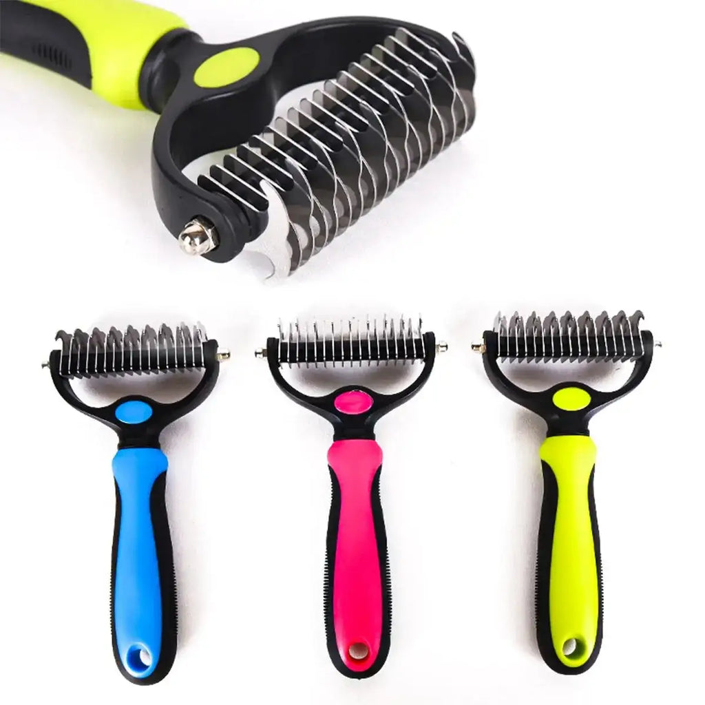 Pet Double-Sided Knot Comb – Dog & Cat Comb for Beauty and Hair Removal – Essential Pet Grooming Supplies!