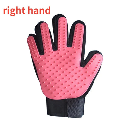 2-in-1 Deshedding & Massage Grooming Glove for Cats/Dogs - Pet Hair Removal Mitt