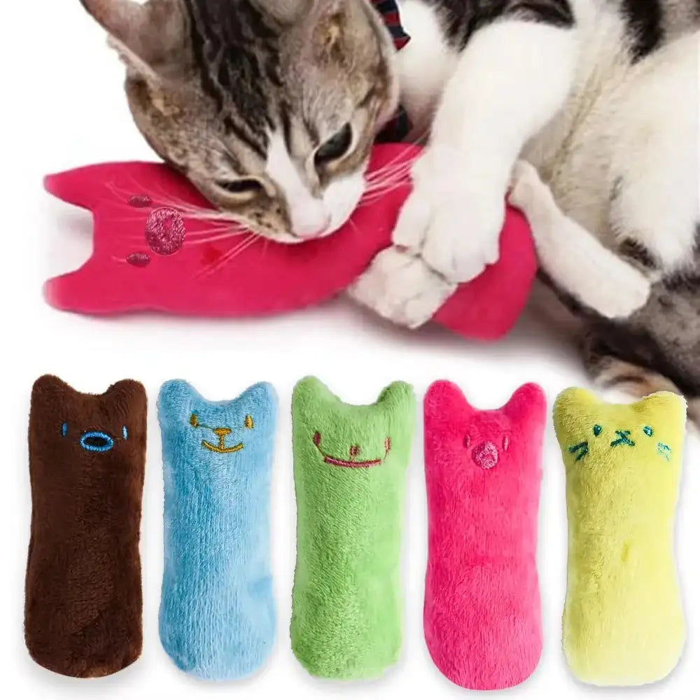 Catnip Chew Toy - Plush Teething & Bite-Resistant for Cats