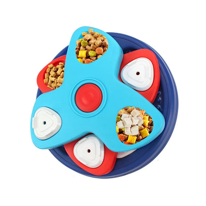 Adjustable IQ Puzzle Feeder: 3-in-1 Mental Stimulation Toy for Dogs - Slow Feeder, Treat Dispenser, Boredom Buster