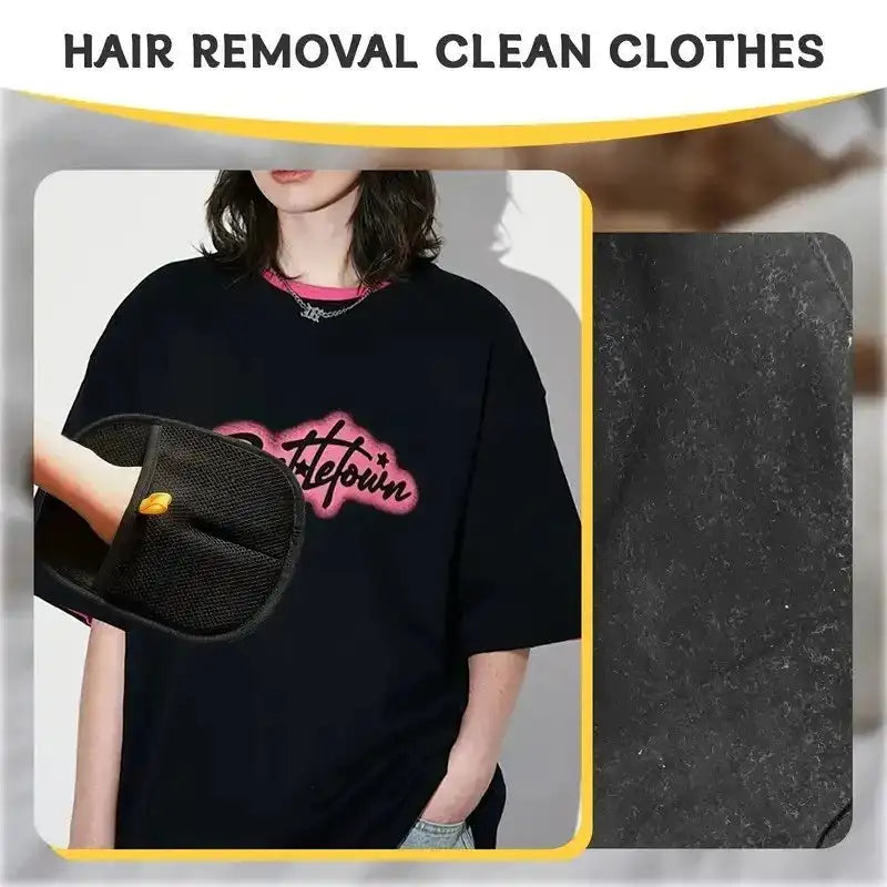 Reusable Pet Hair Gloves - Double-Sided Brush for Cat/Dog Hair Removal