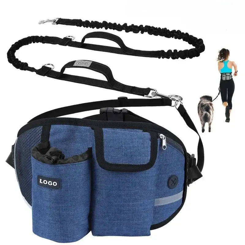 All-in-One Hands-Free Dog Walking Kit: Leash, Treat Pouch, Bowls & Water Cup for Every Adventure
