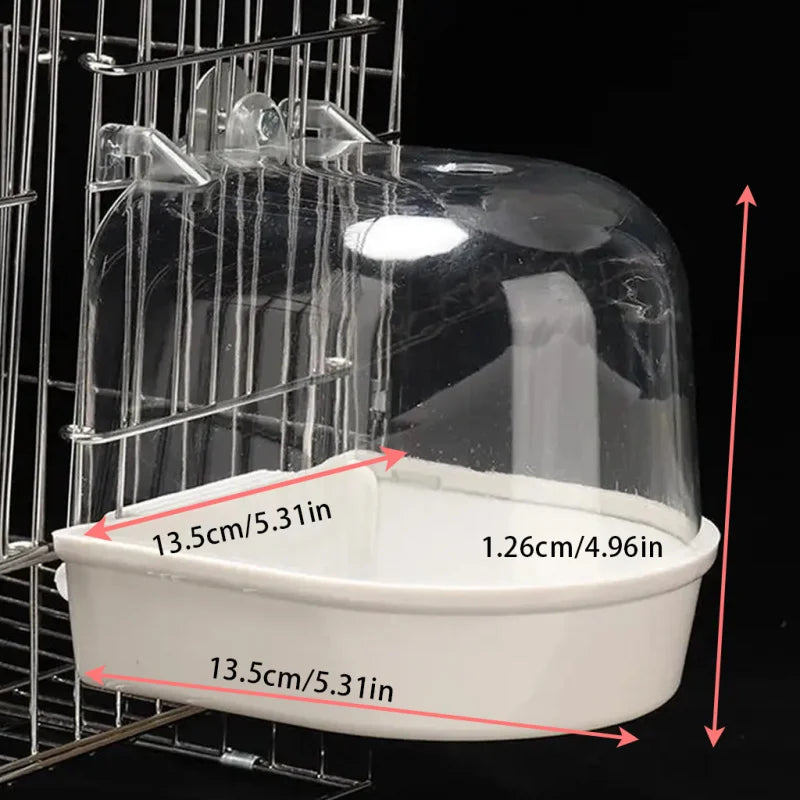 Measurement chart for a pet cage with dimensions labeled
