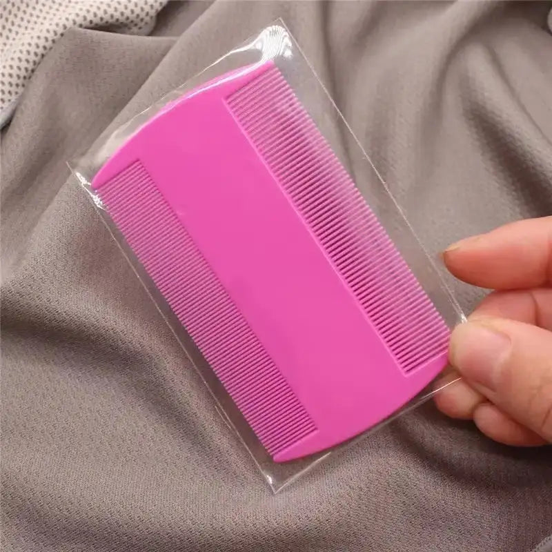 Double-Sided Pet & Kids Lice Comb - Fine-Toothed Flea, Nit, and Egg Remover for Dogs, Cats, and Family