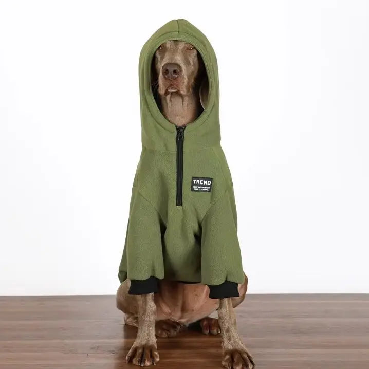Large Dog Winter Fleece Jacket – Warm Autumn & Winter Coat for Golden Retrievers, Labradors & Big Breeds