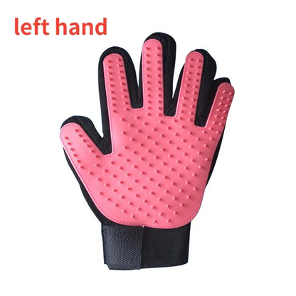 2-in-1 Deshedding & Massage Grooming Glove for Cats/Dogs - Pet Hair Removal Mitt