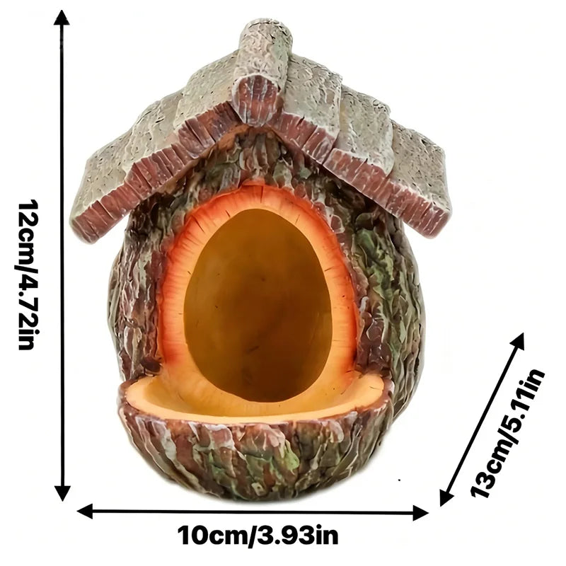 New Style Fun Tree Stump Bird Feeder Nest – Outdoor Decoration for Courtyard & Garden, Resin Craft Ornament