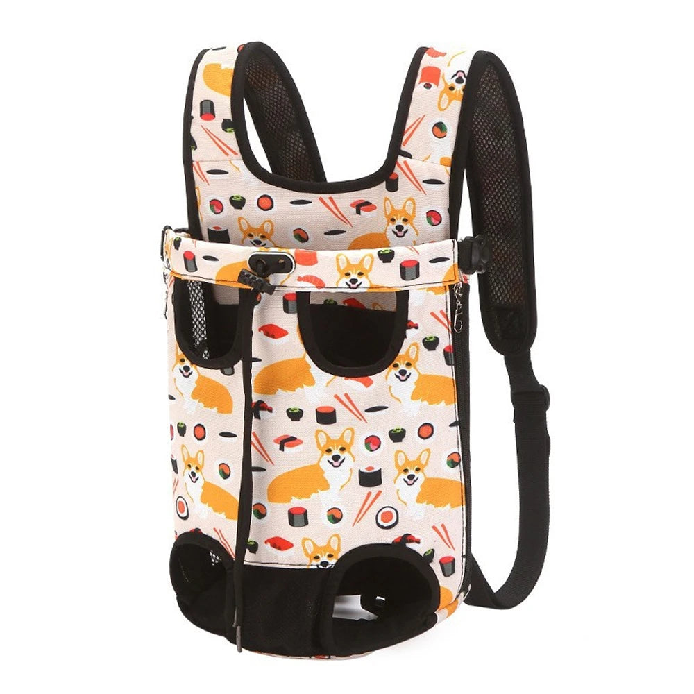 Adjustable Pet Carrier Backpack for Cats & Dogs - Portable Travel Bag