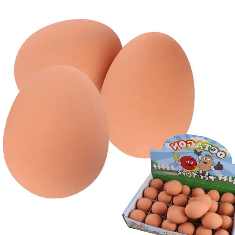 Indestructible Egg Chew Ball - Bouncy Interactive Toy for Aggressive Chewers