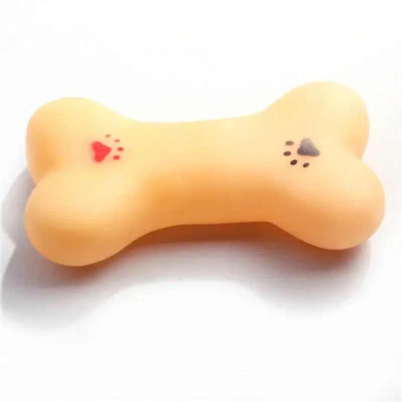 Durable Puppy Teething Bone Ball - Chew Toy for Small Dogs