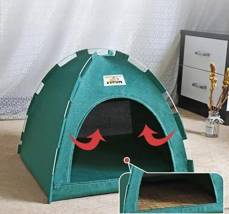 Portable Cat Tent - Waterproof Eco-Friendly Bed for Cats & Small Dogs