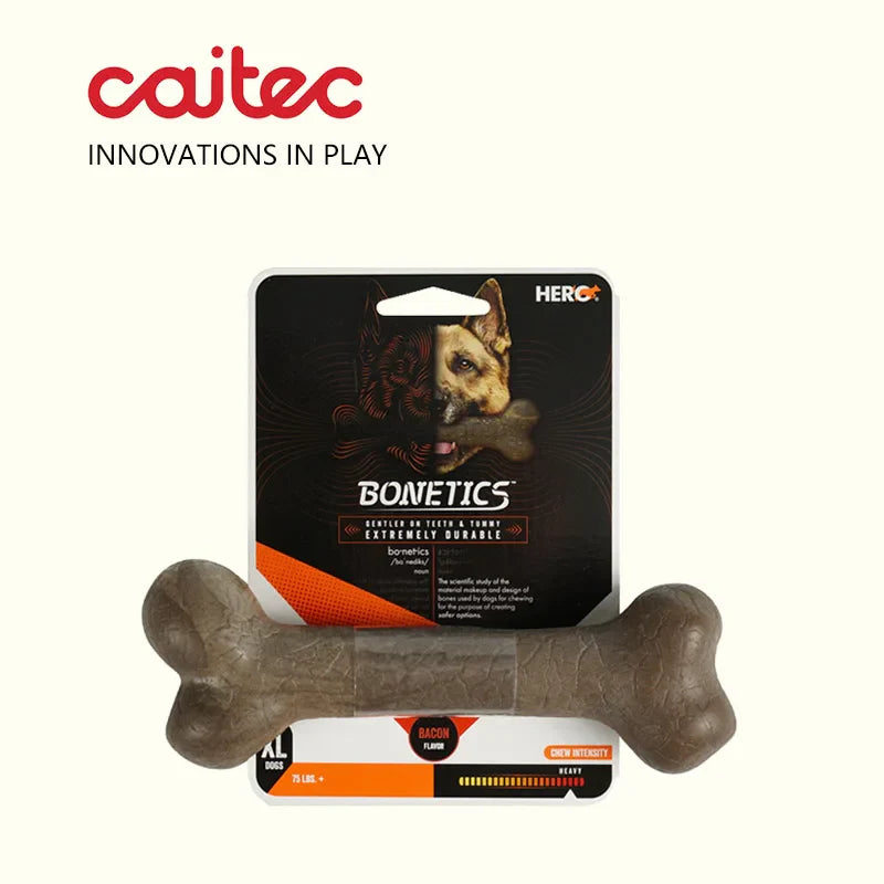Durable Chew Bone for Dogs - Tough Nylon-Wood Dental Toy (All Sizes)