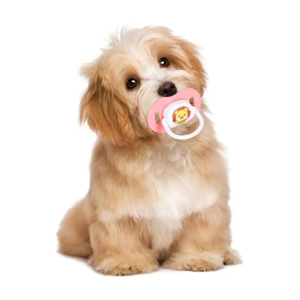 Calming Silicone Pacifier - Bite-Resistant Chew Toy for Puppies & Dogs