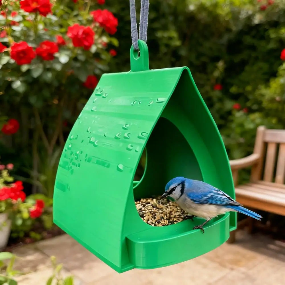 Hanging Bird Feeder – Large Capacity Outdoor Bird Feeder, Birdhouse for Sparrows & Finches, for Balcony, Yard & Porch
