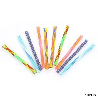 10-Pack Bouncy Cat Spring Toys – Colorful Interactive Chew Toys for Kittens & Cats, Non-Toxic & Durable