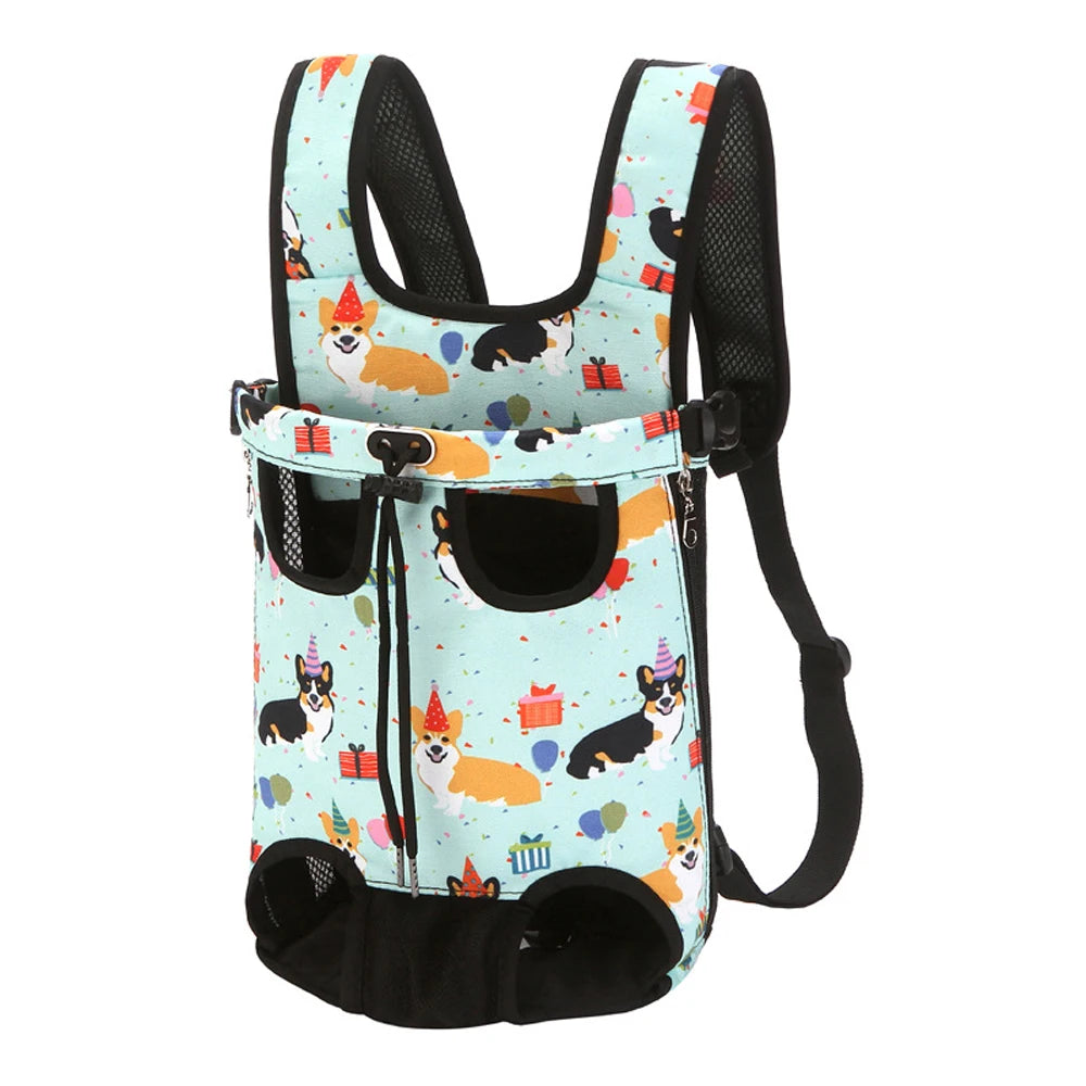 Adjustable Pet Carrier Backpack for Cats & Dogs - Portable Travel Bag