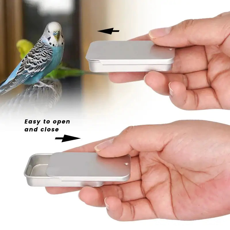 Mini Handheld Bird Feeder - Interactive Training Food Jar for Parrots - 6 Color Options