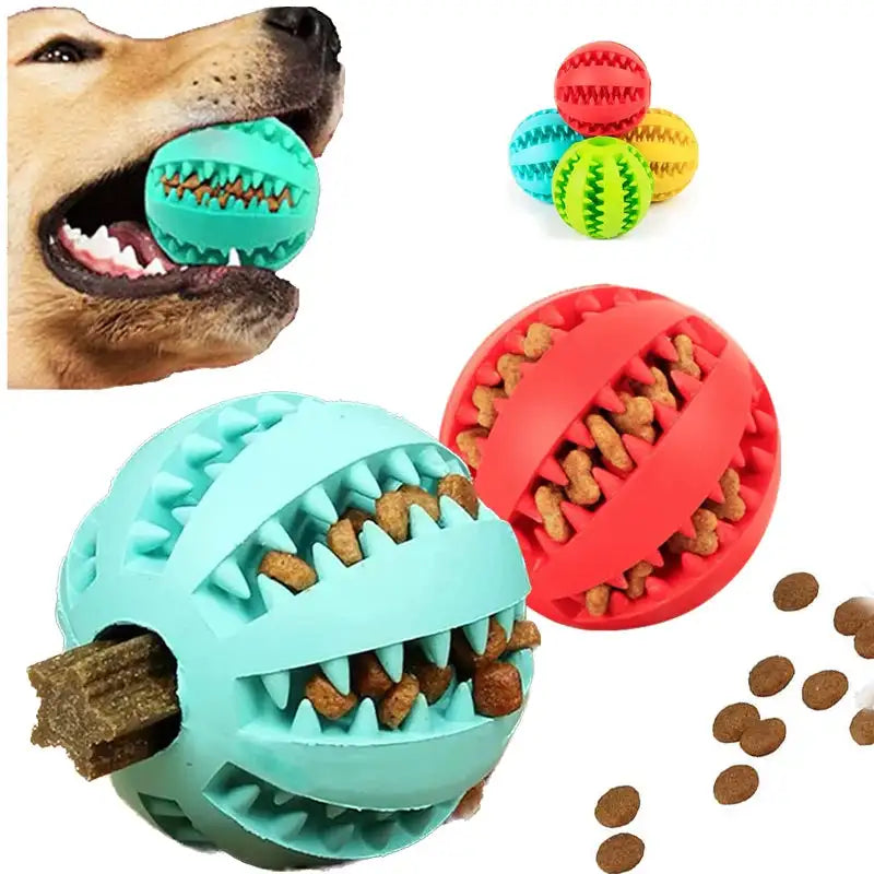 3-in-1 Dental Chew Ball: Teeth Cleaning + Treat Feeder Toy for Dogs/Cats