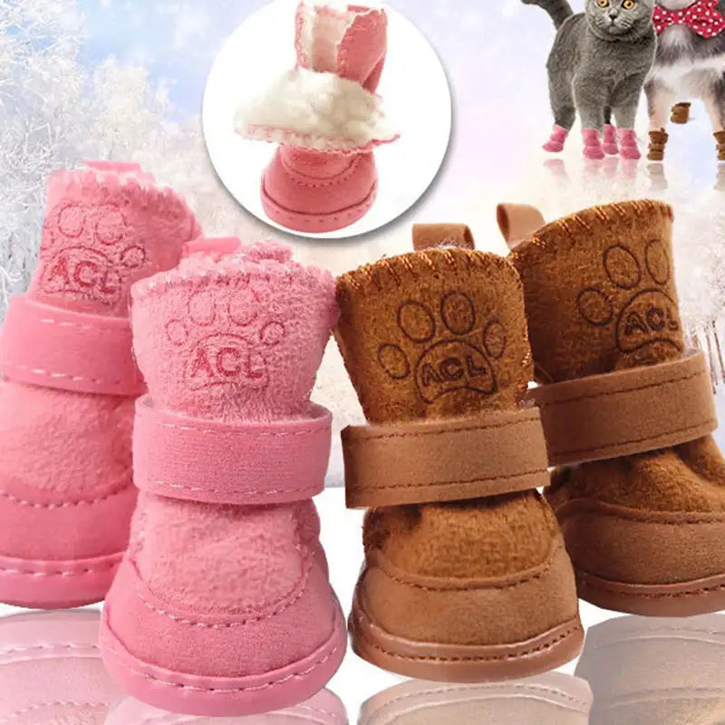 Cozy Winter Dog Shoes: Keep Your Pup's Paws Warm & Stylish! ❄️🐾