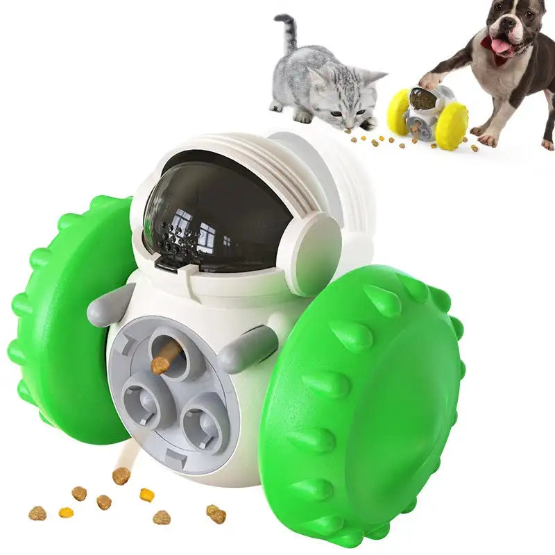 Self-Righting Slow Feeder Dog Toy - Wobble Treat Dispenser for Anti-Choking & Mental Stimulation