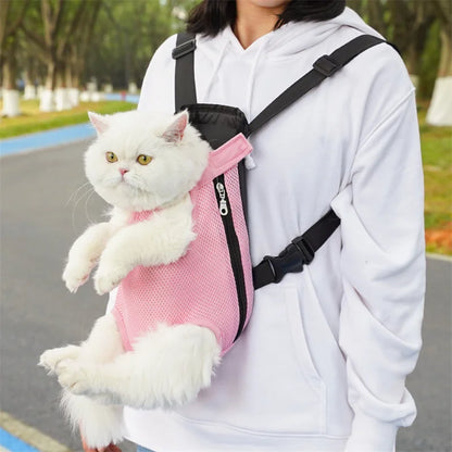 Adjustable Pet Carrier Backpack for Cats & Dogs - Portable Travel Bag
