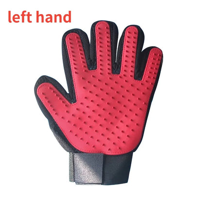 2-in-1 Deshedding & Massage Grooming Glove for Cats/Dogs - Pet Hair Removal Mitt