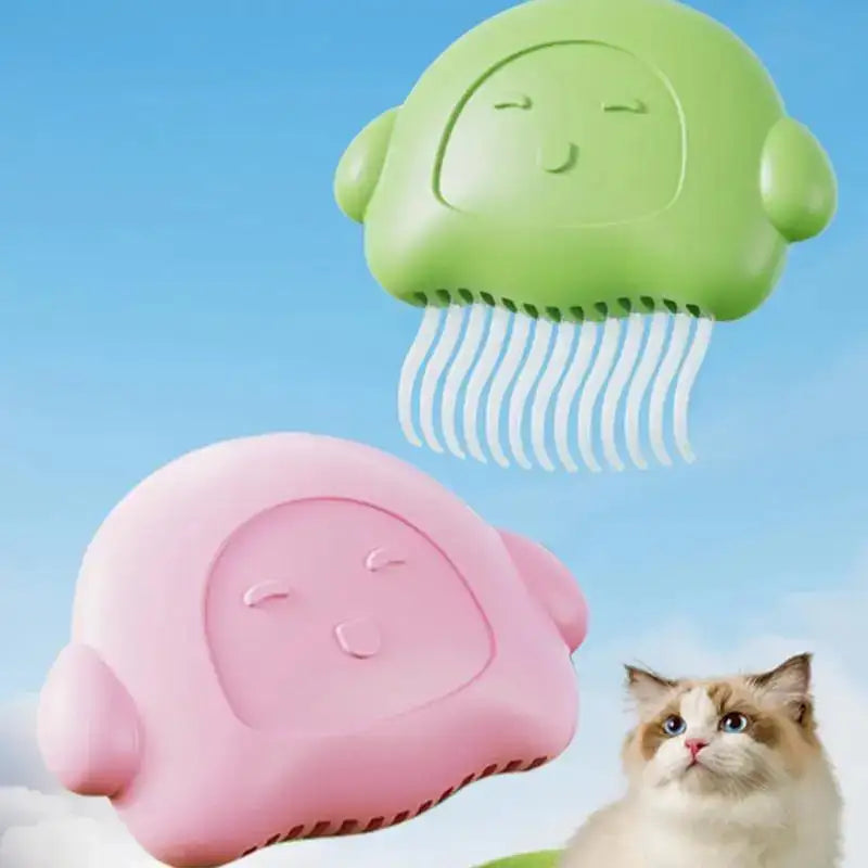Shell Grooming Brush - Massage Comb for Cats & Dogs