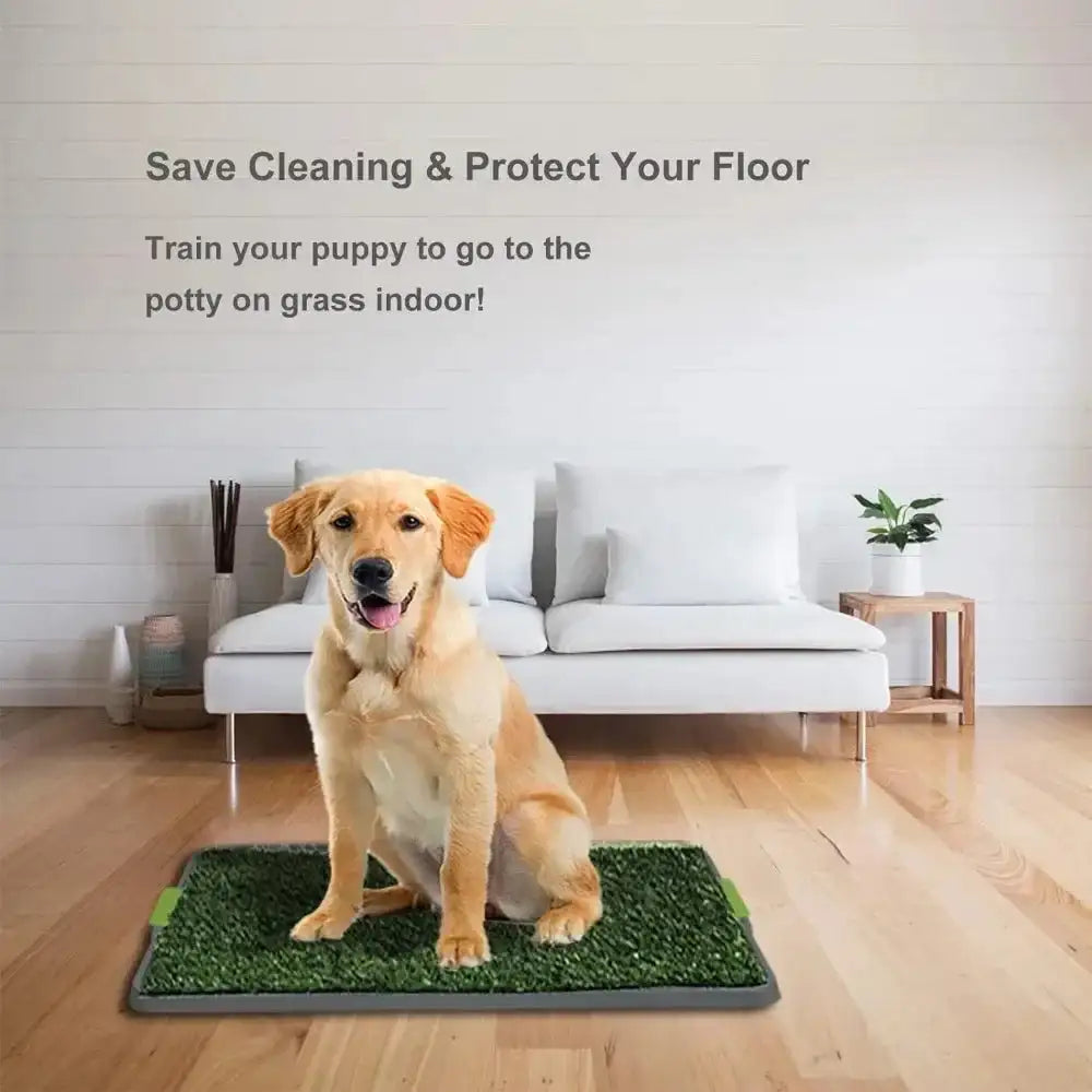 🌿 Artificial Grass Dog Potty Pad – Reusable, Odor-Resistant, and Easy-to-Clean Indoor/Outdoor Pet Toilet for Puppies & Dogs �